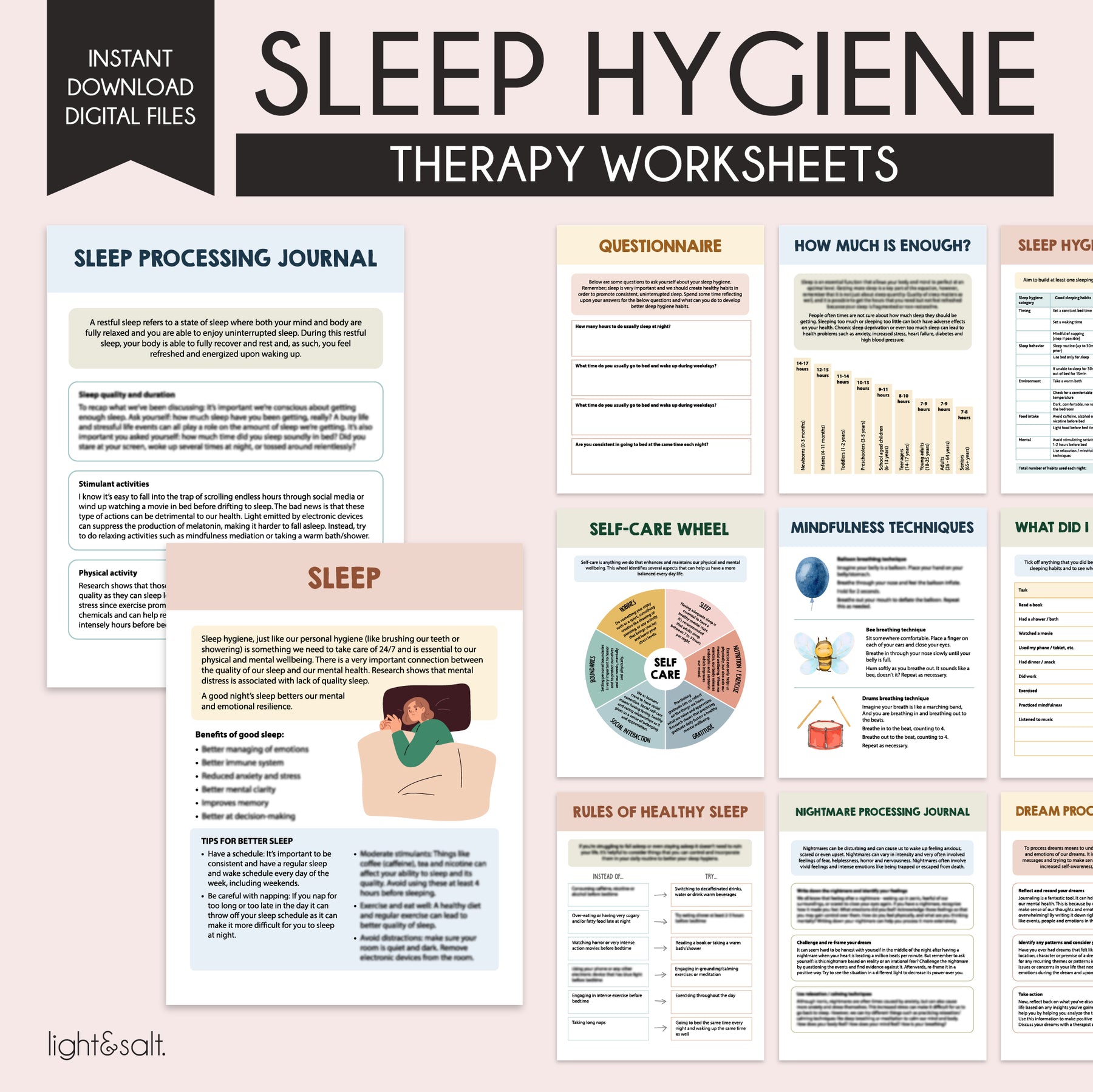 Sleep Hygiene Worksheets Sleep Journal LightandSaltDesign sleep-hygiene-worksheets-sleep-journal-lightandsaltdesign