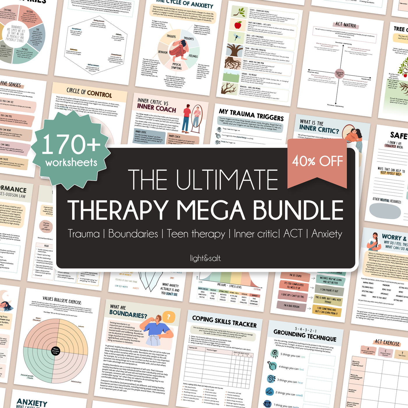 Therapy Resources Mega Bundle, 40% off