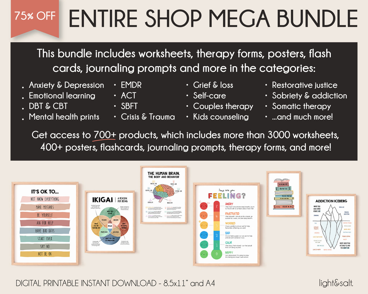 Whole Shop Mega Bundle, 75% OFF