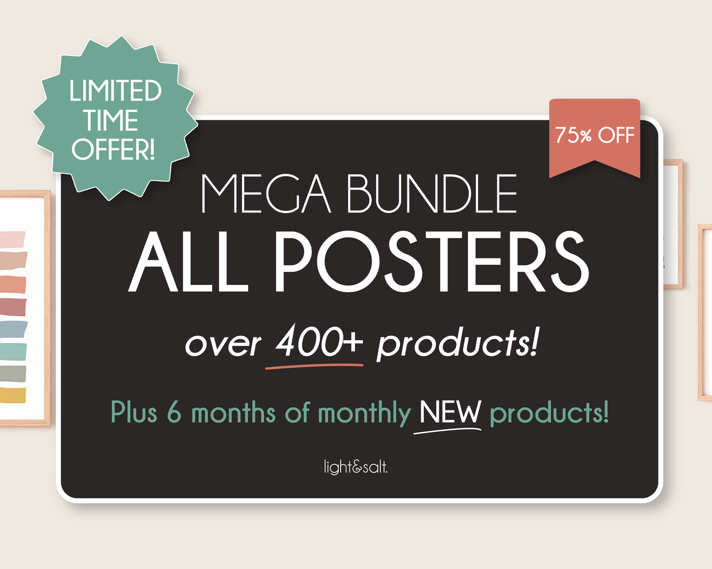 Whole Shop's Mental Health Posters Mega Bundle, 75% OFF