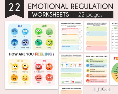 Emotional regulation worksheets