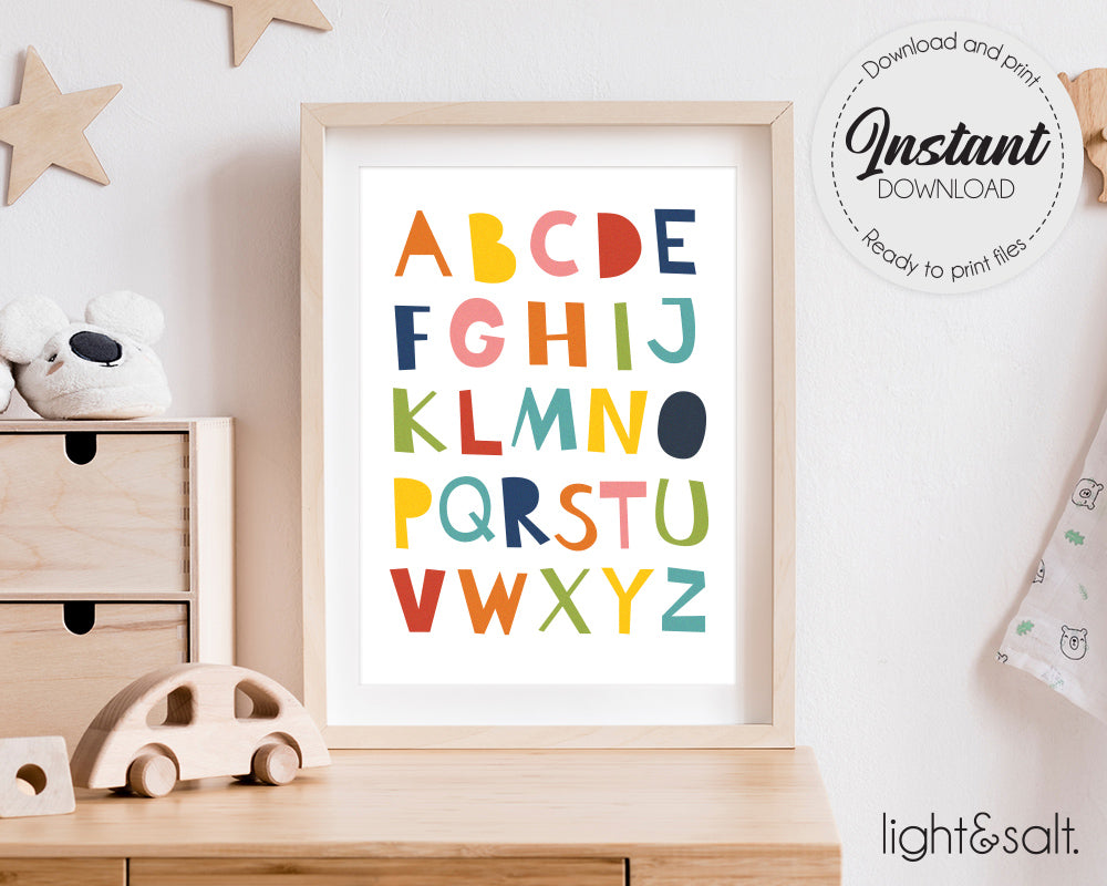 ABCD Alphabet poster