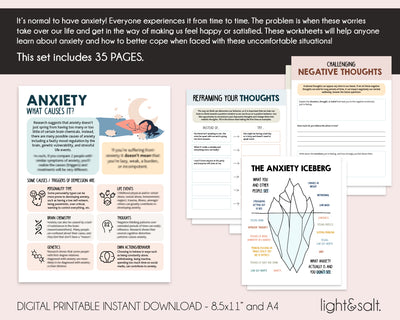 Anxiety worksheets