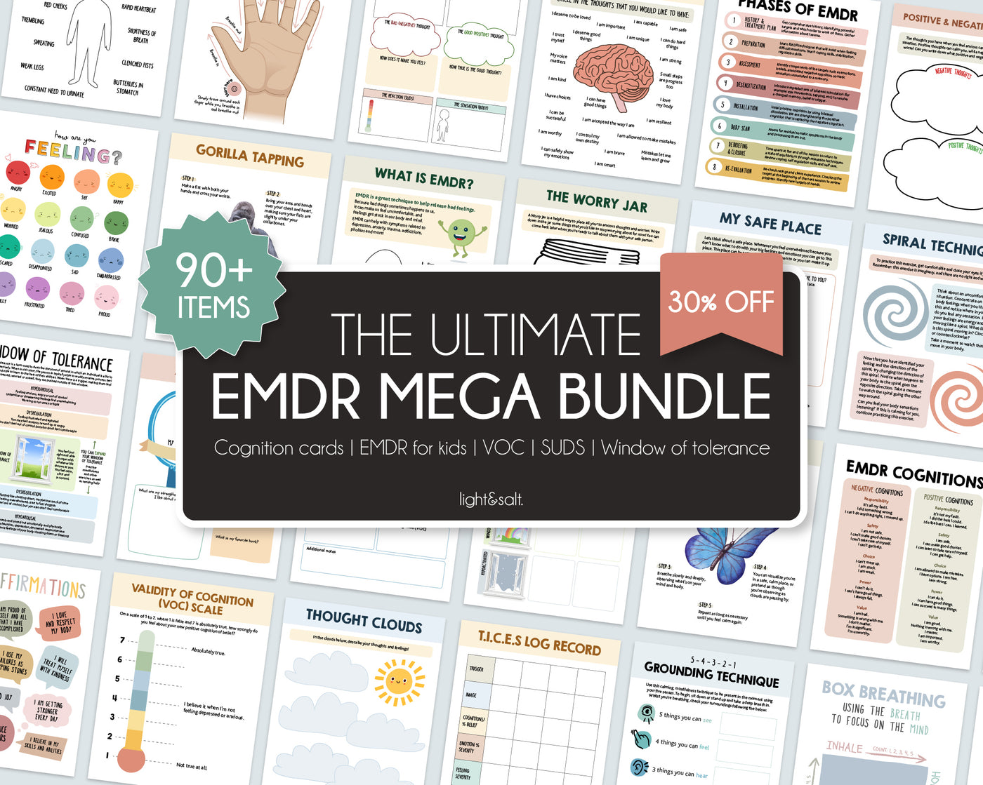 EMDR Bundle Resources LightandSaltDesign