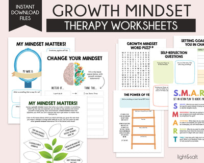 Growth mindset worksheets