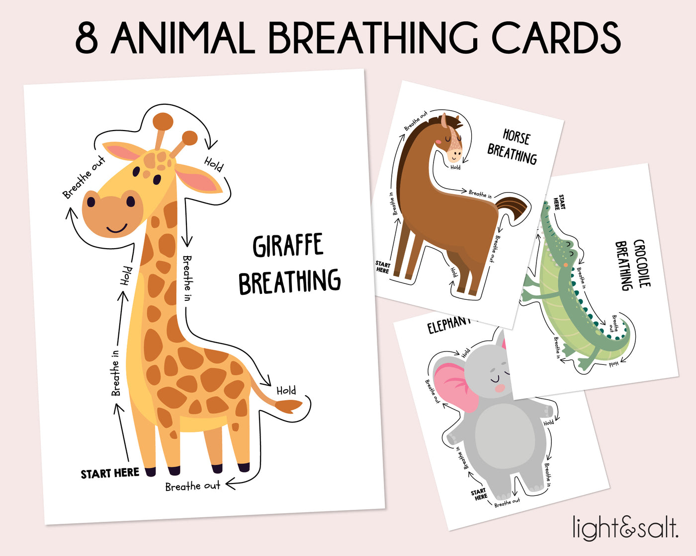 Animal Mindfulness Breathing Exercises Activities for kids