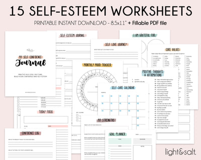 Counseling worksheets bundle
