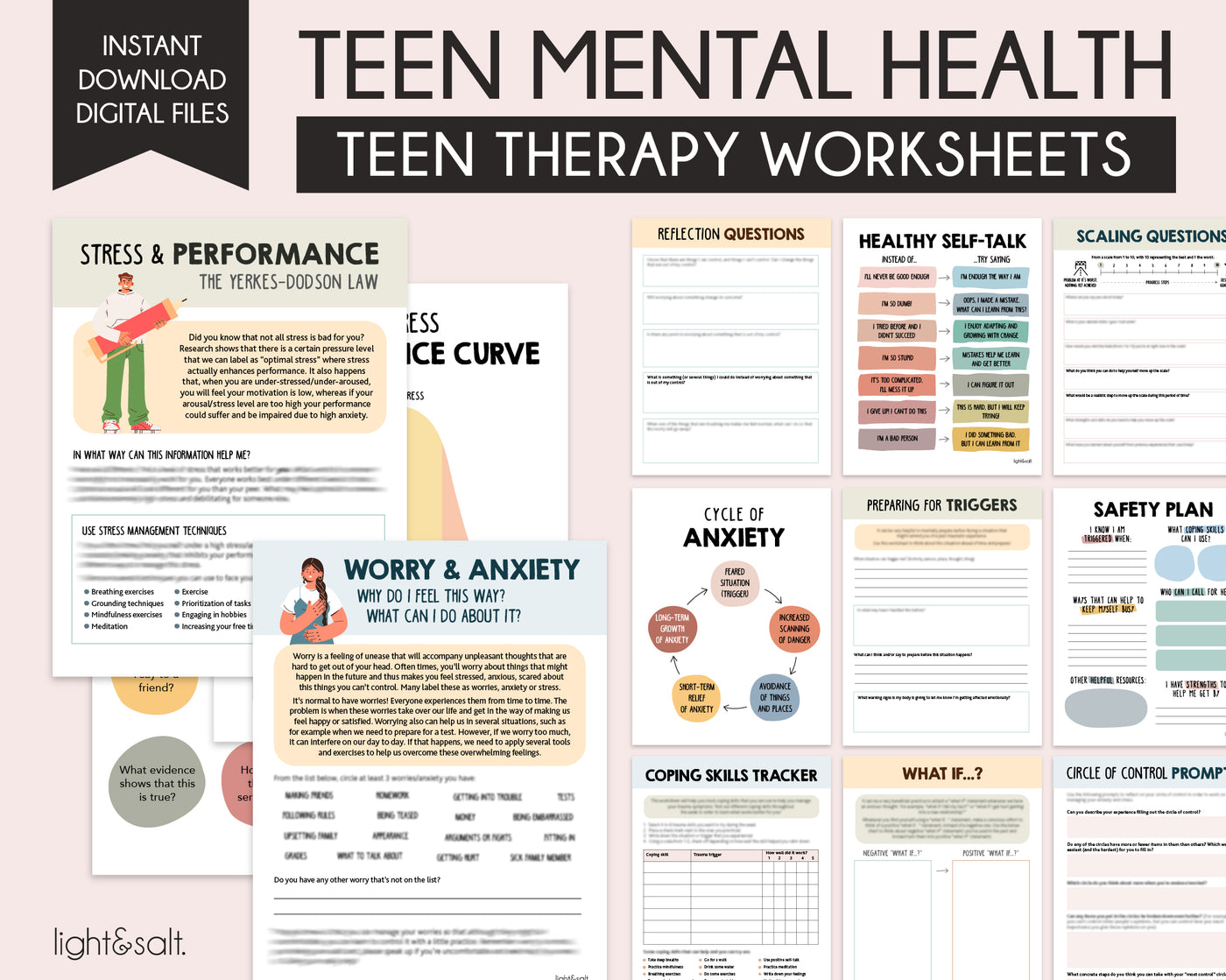 Teen mental health therapy worksheets – LightandSaltDesign teen-mental-health-therapy-worksheets-lightandsaltdesign