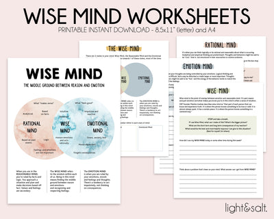DBT Wise Mind worksheets