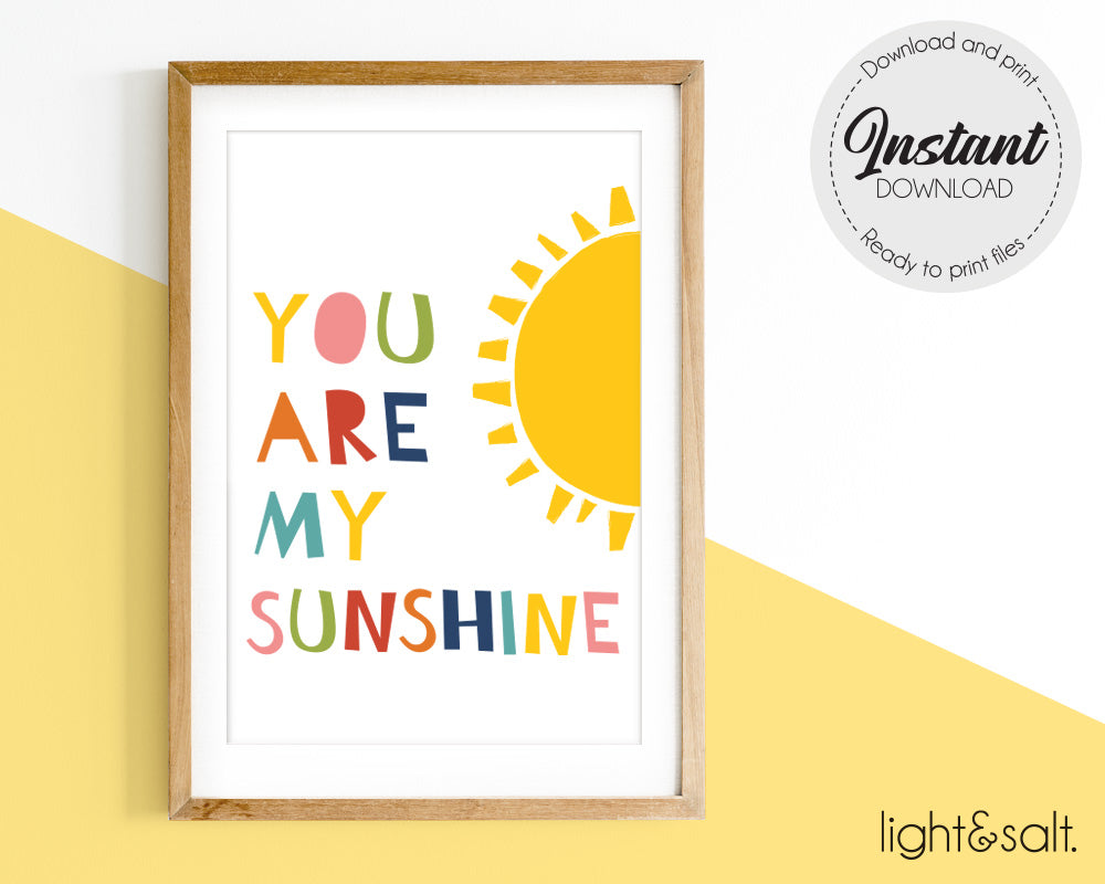 U Are My Sunshine My Only Sunshine